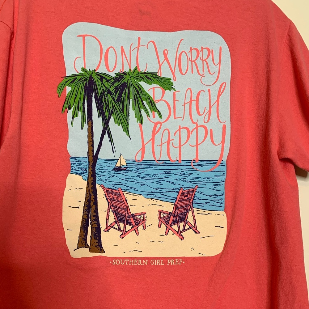 Southern Girl Prep Graphic Tee Sz M